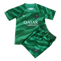 Billiga Paris Saint-Germain Målvakt Barnkläder Hemma fotbollskläder till baby 2023-24 Kortärmad (+ Korta byxor)